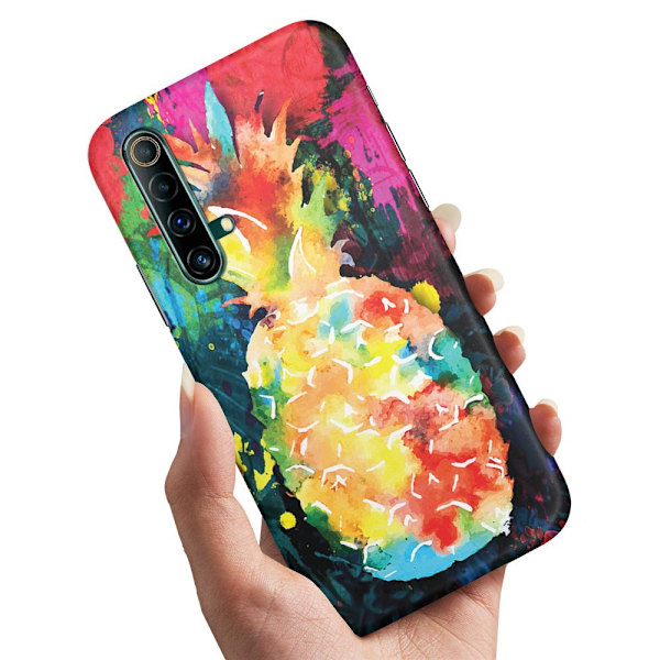 Realme X50 - Cover/Mobilcover Regnbue Ananas