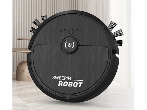 Robotdammsugare med Moppfunktion - Städrobot Black