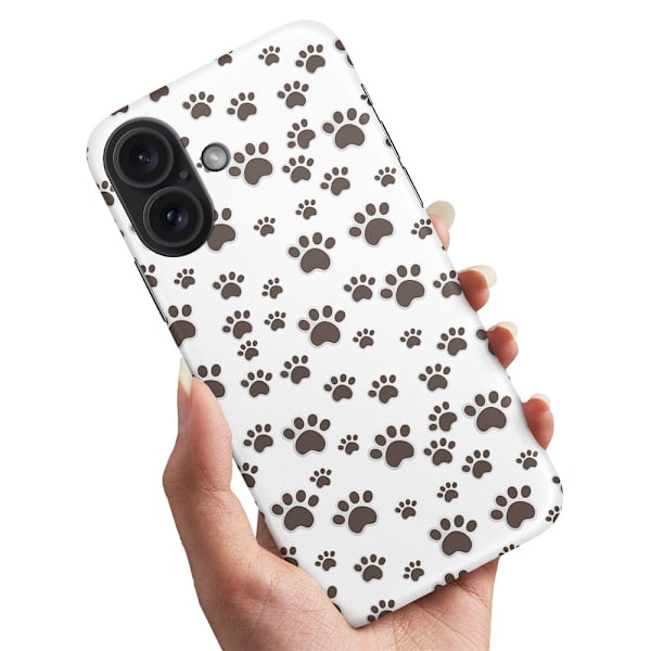 Deksel / Mobildeksel til iPhone 16 Plus - Pote Mønster