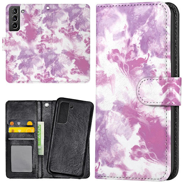 Samsung Galaxy S22 Plus - Lompakkokotelo/Kuoret Marmori Multicolor