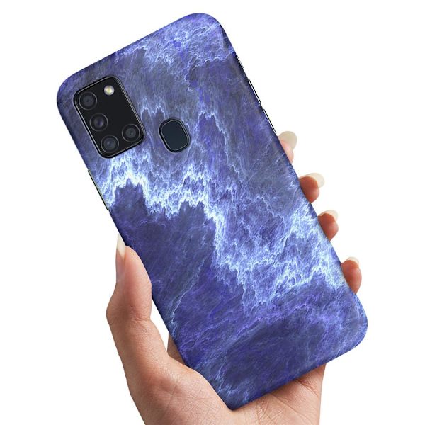 Deksel / Mobildeksel til Samsung Galaxy A21s - Marmor Multicolor