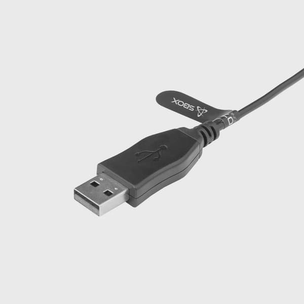 SBOX USB On-Ear Headset Svart
