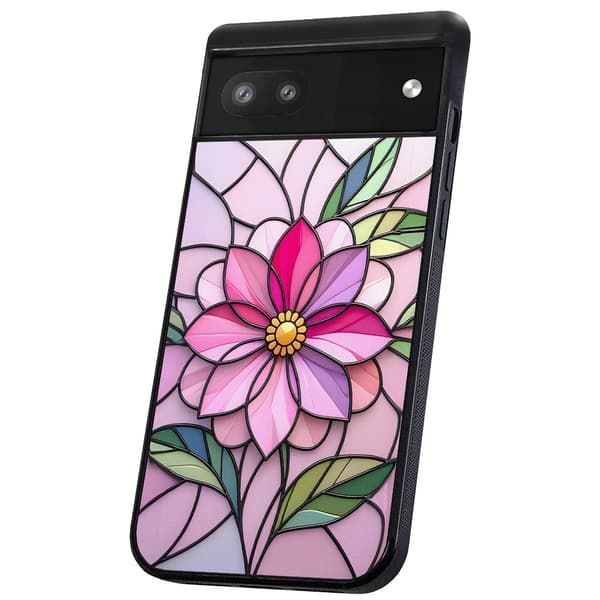 Google Pixel 6A - Deksel/Mobildeksel Glass Flower