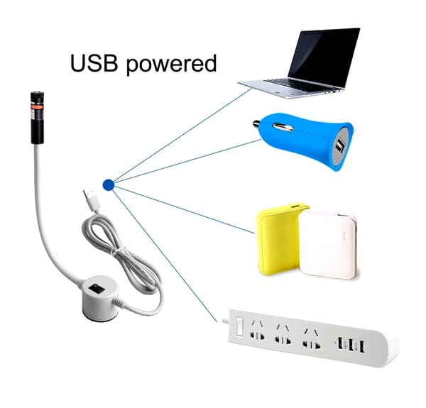 Laserohjain ristillä & magneetilla - USB