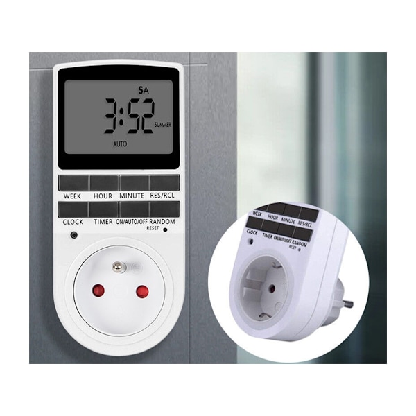Strömbrytare med Timer - Automatiskt på/av stängning