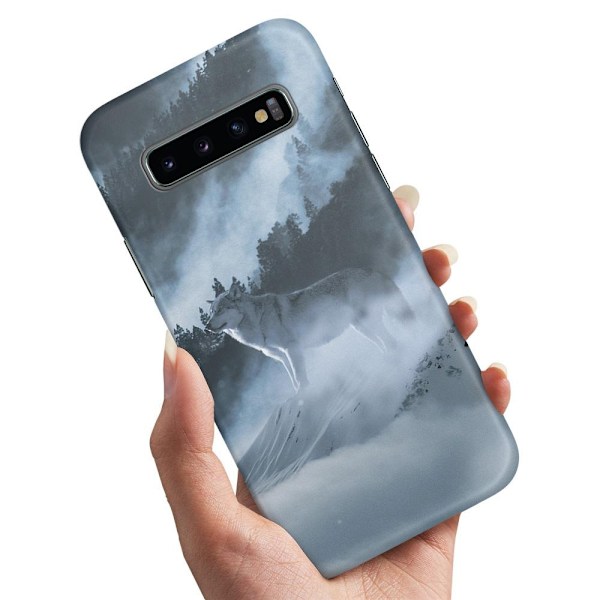 Deksel / Mobildeksel til Samsung Galaxy S10 - Arctic Wolf