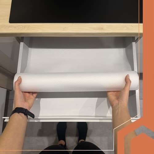 Halkfri Lådmatta - 500x50cm Transparent - 2-Pack