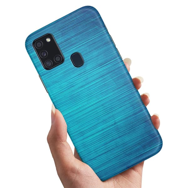 Deksel / Mobildeksel til Samsung Galaxy A21s - Ripet Tekstur