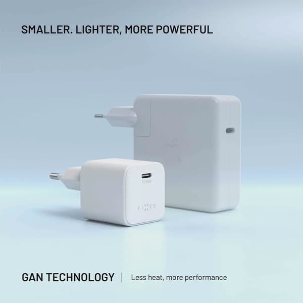 FIXED Super Snabb Mini Hemladdare USB-C PD 65W Vit