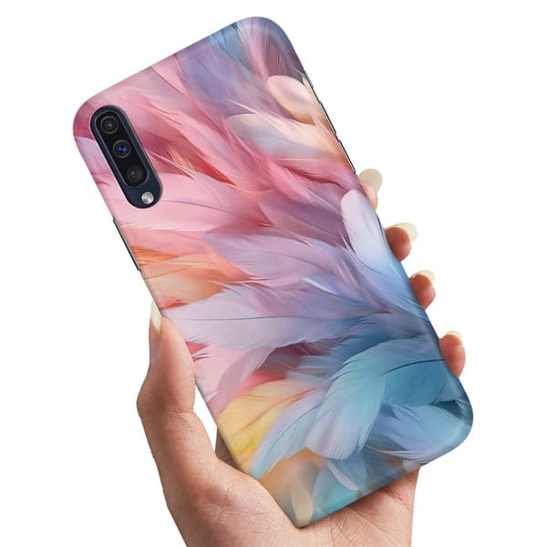 Cover / Mobilcover til Huawei P30 - Feathers