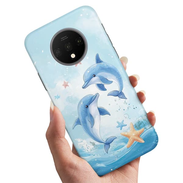 Cover / Mobilcover til OnePlus 7T - Dolphins
