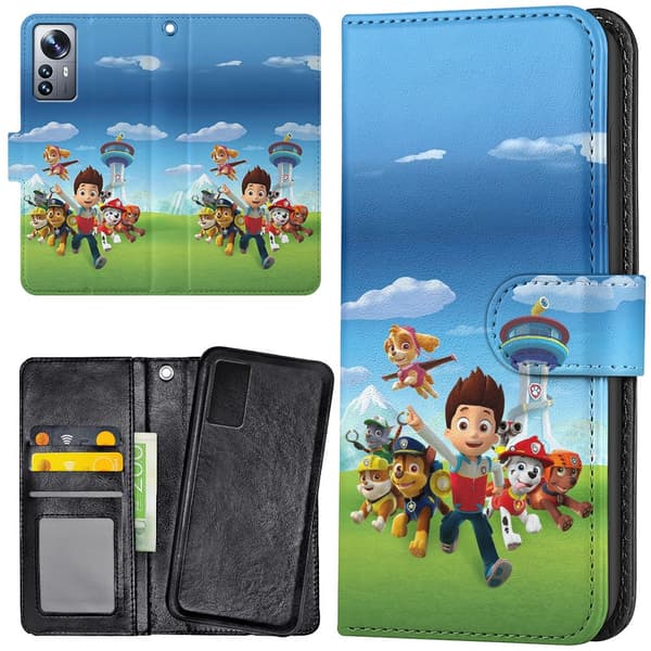 Xiaomi 12 Pro - Plånboksfodral/Skal Paw Patrol