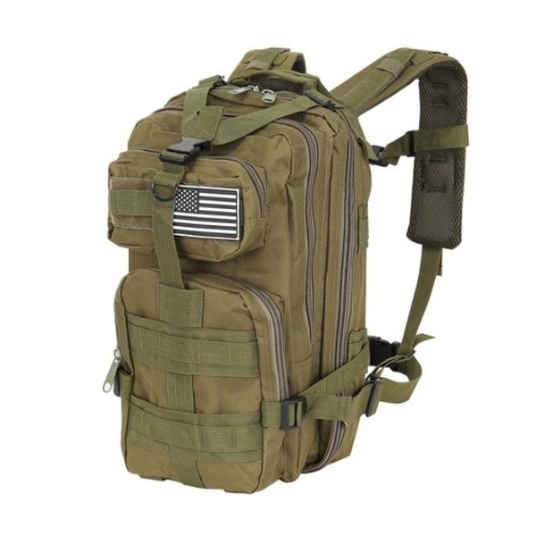 Militärväska / Ryggsäck i Nylon - 26 Liter Grön
