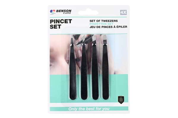 Pincettset 4 delar