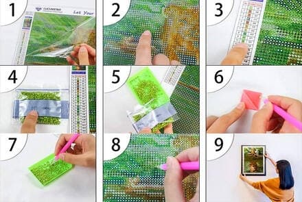 Diamantbroderi renjuluppsättning 5d