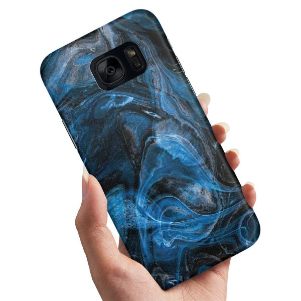 Samsung Galaxy S7 Edge - Cover/Mobilcover Marmor Multicolor