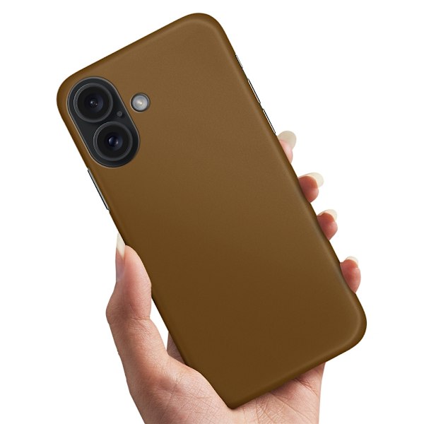 iPhone 16 - Cover/Mobilcover Brun