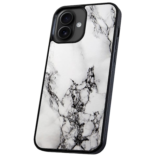 iPhone 16 Plus - Deksel/Mobildeksel Marmor