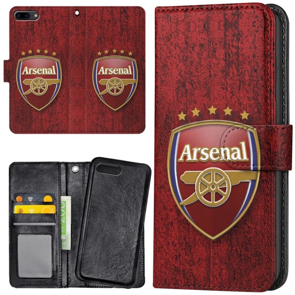 iPhone 7/8 Plus - Plånboksfodral/Skal Arsenal