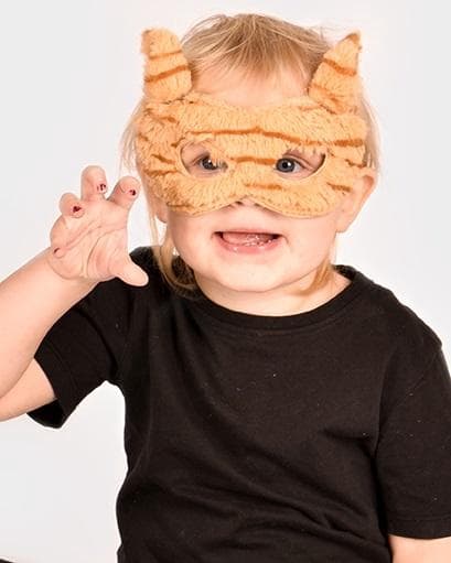 Tigermask för Barn - Ögonmask Tiger Gul