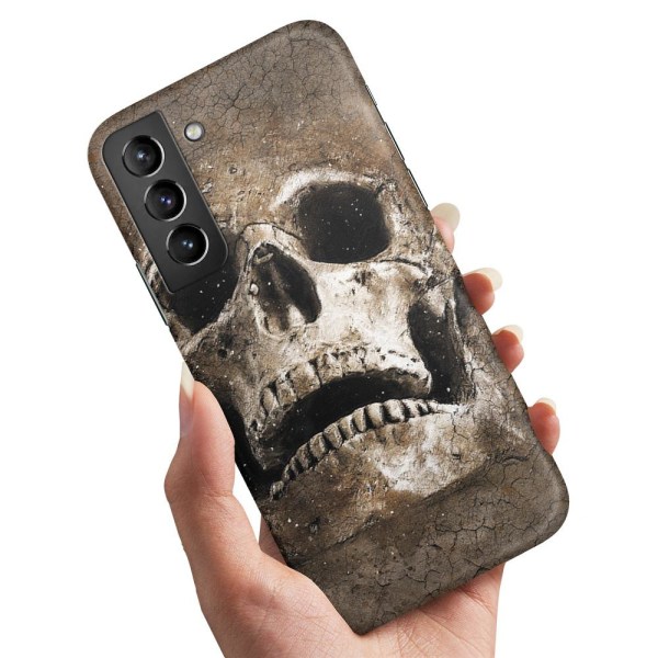 Samsung Galaxy S22 - Cover/Mobilcover Cracked Skull Multicolor