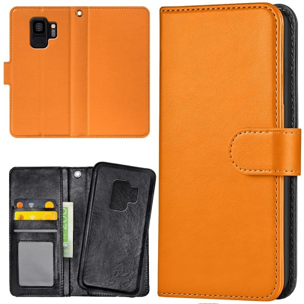 Samsung Galaxy S9 - Plånboksfodral/Skal Orange Orange