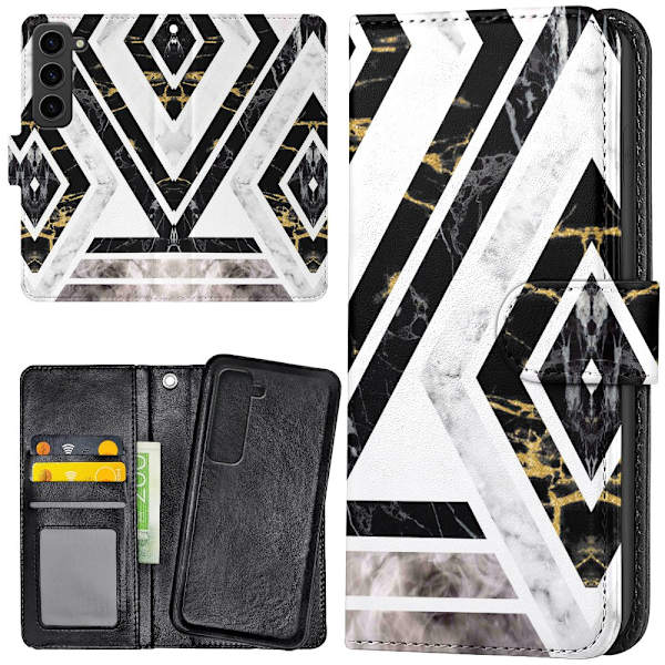 Samsung Galaxy S23 - Mobilcover/Etui Cover Skræv Mønster