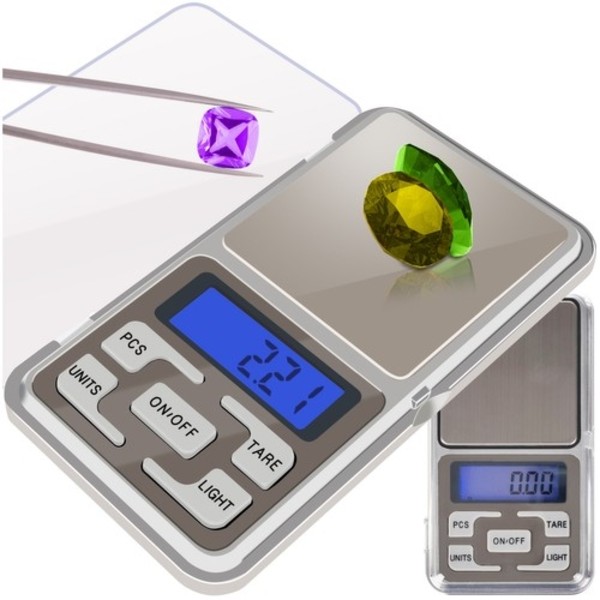Digital minivægt / lommevægt / smykkevægt (0,1-500 g)