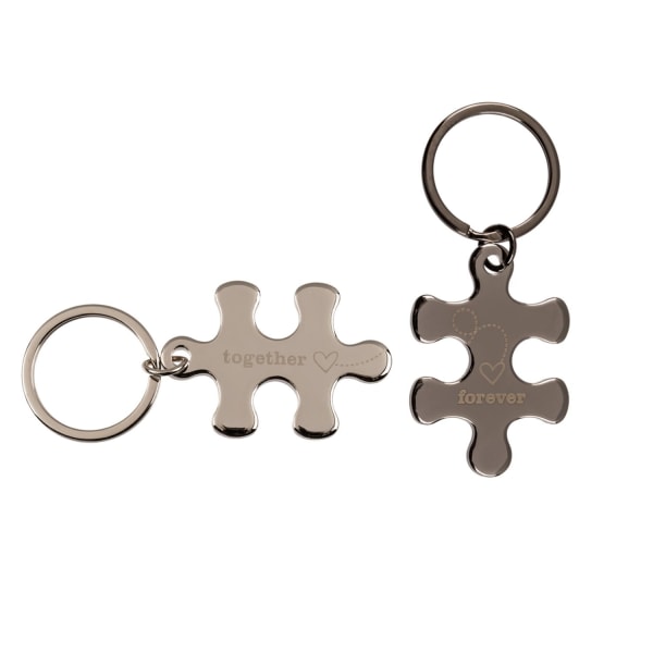 2-Pack Nyckelring - Together Forever Silver