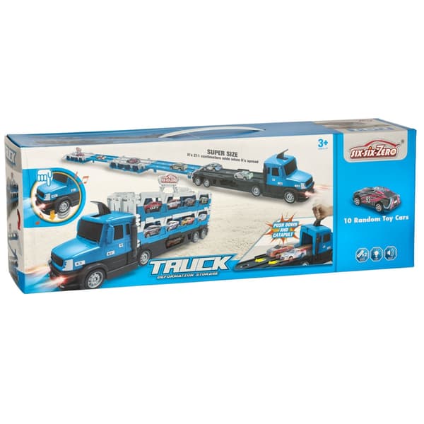 Biltransporter med Leksaksbilar Blue