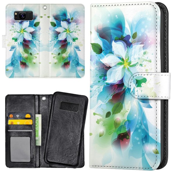 Samsung Galaxy S8 - Mobilcover/Etui Cover Blomst