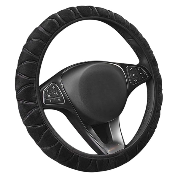 Ratin suojus / Ohjauspyörän suojus / Ohjauspyörän suojus / Auton ohjauspyörän suojus - Musta Black