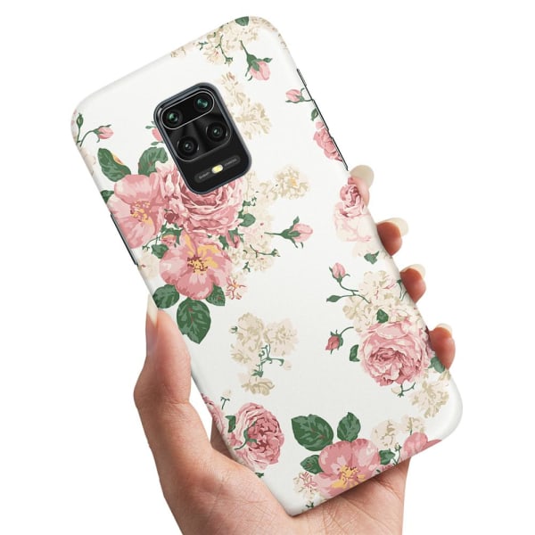 Xiaomi Redmi Note 9 Pro - Skal/Mobilskal Retro Blommor