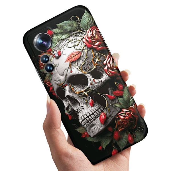 Xiaomi 12T/12T Pro - Kuoret/Suojakuori Skull Roses