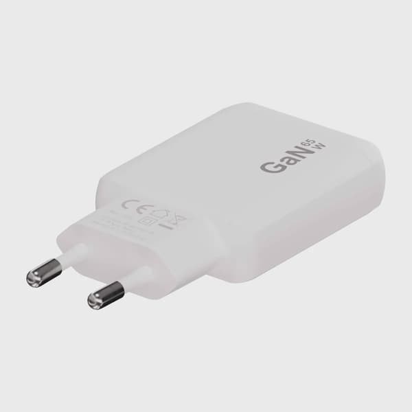 X2O 65W Dual SLIM hemmaladdarset USB-C/C GaN 1.5m vit