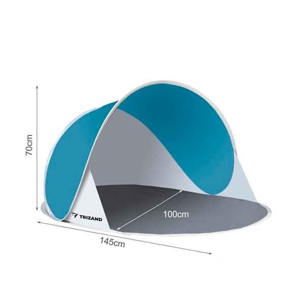 Rantateltta / Pop-Up Teltta / Tuulensuoja - 145x100x70cm Multicolor
