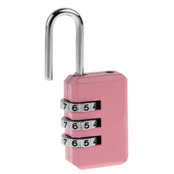 Hengelås - 3-sifret kode - Lås - Rosa Pink 161f | Pink | 25 | Fyndiq