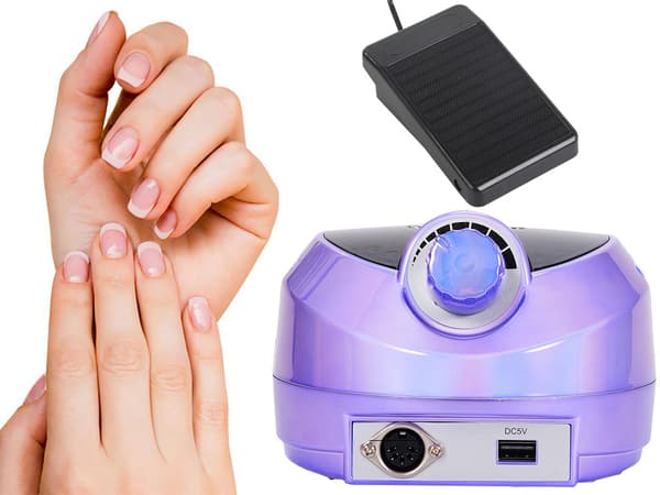 Nagelfil elektrisk 80W set Purple