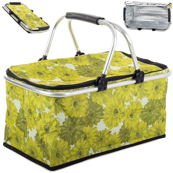 Picknickkorg Hopfällbar multifärg