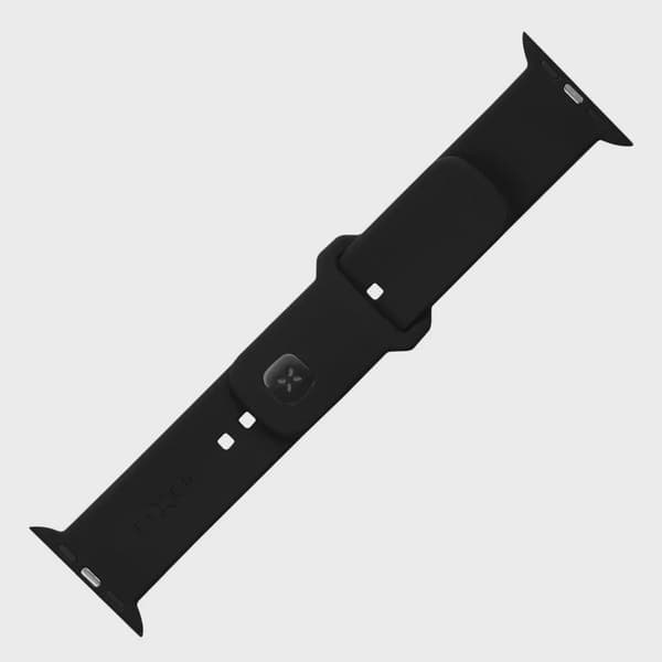 FIXED Silikonrem SET för Apple Watch 42/44/45mm Svart