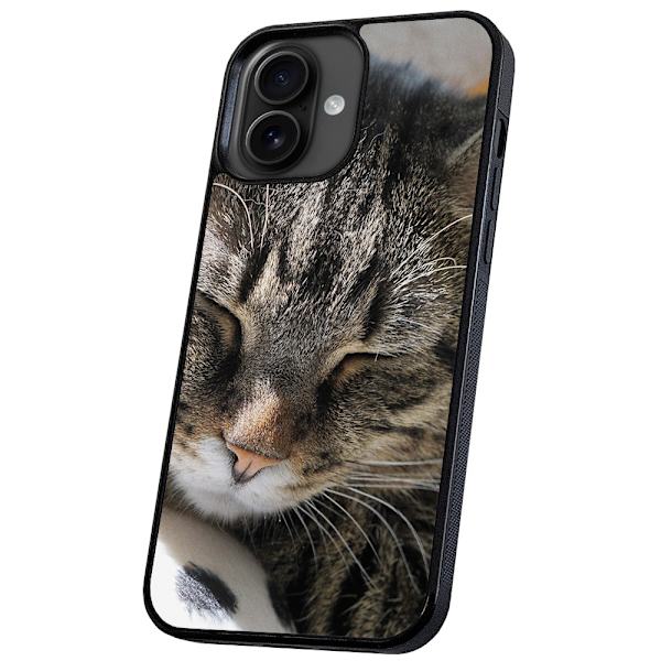 iPhone 16 Plus - Cover/Mobilcover Sovende Kat