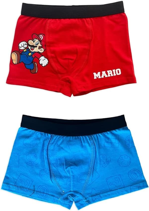 Super Mario Kalsonger för Barn - 2-Pack 10 år