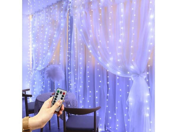 Mikro gardin 300 led berusad 3x3 hänglampor