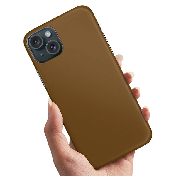 Deksel / Mobildeksel til iPhone 15 - Brun