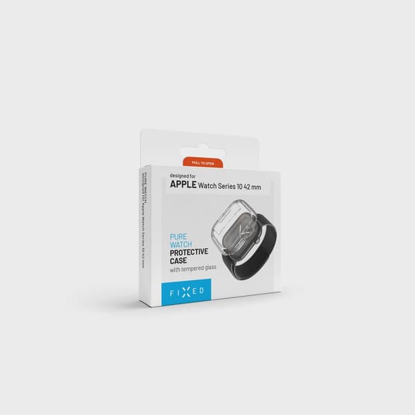 FIXED PURE Skyddsfodral och glas för Apple Watch 42 mm