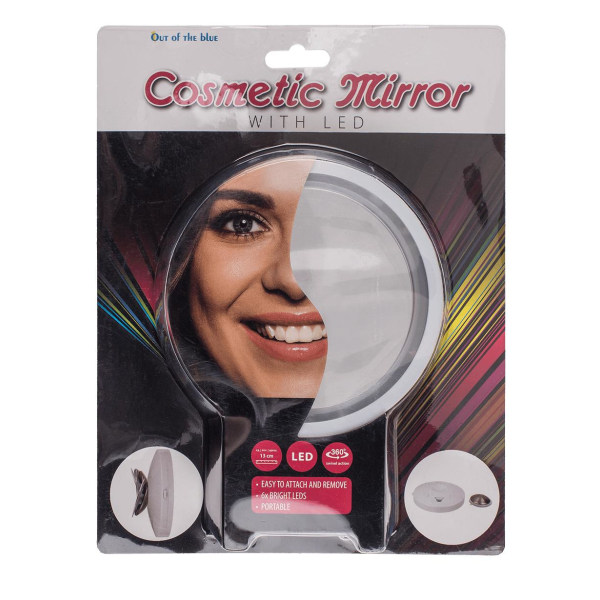 Make-up spejl med LED lampe & Sugekop - Spejl med Belysning White 58cf |  White | 330 | Fyndiq
