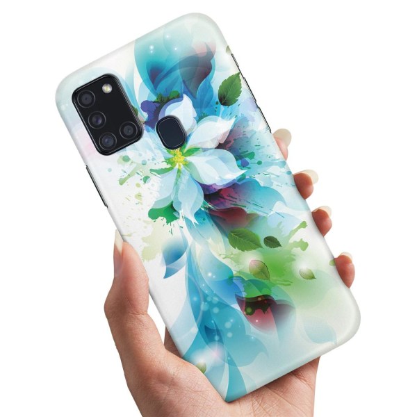 Samsung Galaxy A21s - Cover/Mobilcover Blomst