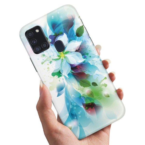 Samsung Galaxy A21s - Deksel/Mobildeksel Blomst