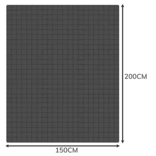 Vektet teppe 8kg - 200x150cm Dark grey