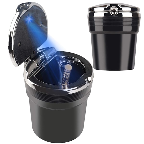 Askkopp med Lock & LED-lampa - Till bilen